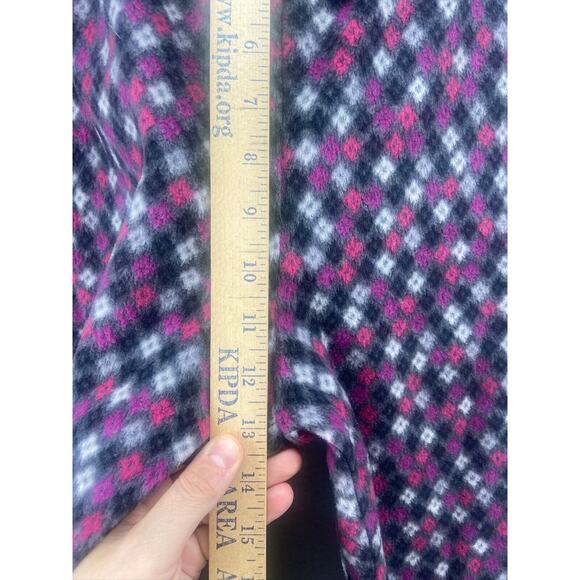 Anne Klein Pajamas Women’s Sz XL Black Pink Long Sleeve Pants Buttondown - Picture 5 of 16